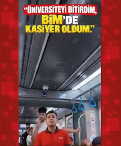 "Üniversiteyi bitirdim, BİM'de kasiyer oldum."