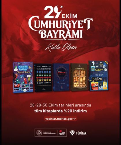 TÜBİTAK Popüler Bilim Yayınları kitaplarında indirim fırsatı sizleri bekliyor