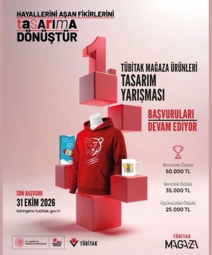 TÜBİTAK Mağaza Ürünleri Tasarım Yarışması başvuruları devam ediyor.