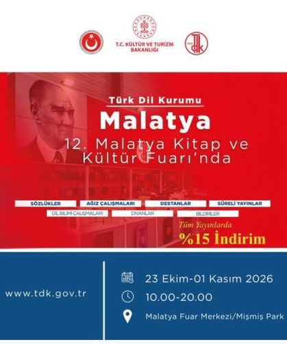 Türk Dil Kurumu yayınları 12. Malatya Kitap ve Kültür Fuarı’nda