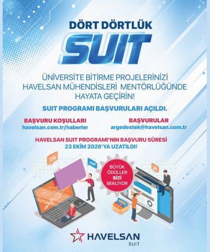 HAVELSAN SUIT Başvuruları Uzatıldı!