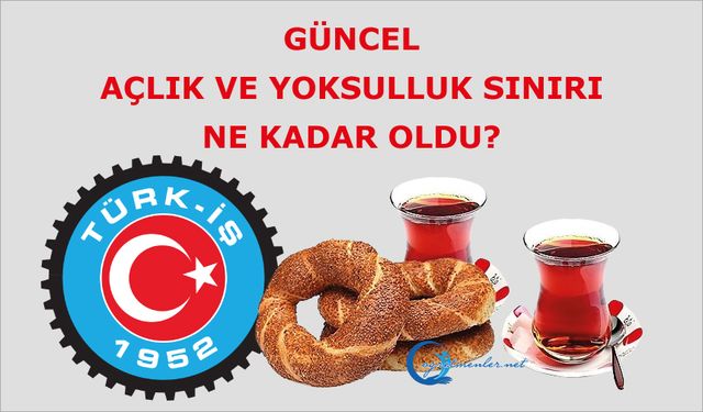 Türk-İş Ekim 2024 Açlık Ve Yoksulluk Sınırı