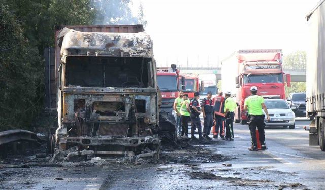 Kazada alev topuna dönen tırda ağır yaralanan sürücü 15 gün sonra hayatını kaybetti