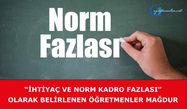 MEB’in Politika ve Uygulamaları, “İhtiyaç ve Norm Kadro Fazlası” Olarak Belirlenen Öğretmenleri Mağdur Etmektedir!