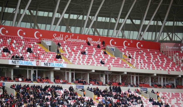 Sivassporlu taraftarlar, Hatayspor maçına ilgi göstermedi