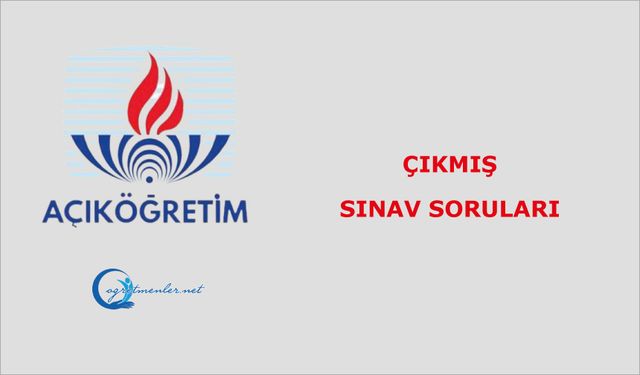 Çıkmış Sınav Soruları