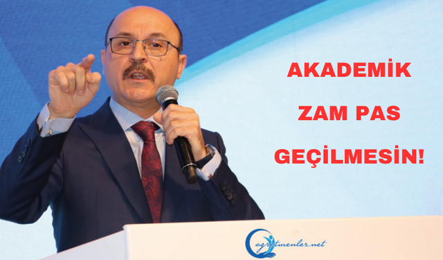 Akademi̇k Zam Pas Geçi̇lmesi̇n!