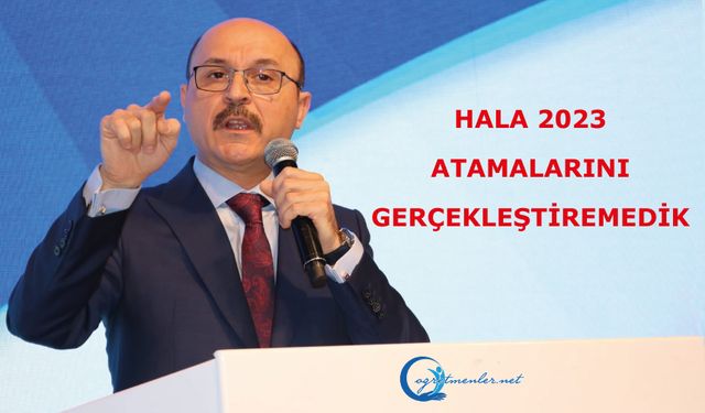 Öğretmen atama takvimini konuşuyor olmamız gerekiyordu