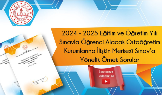 LGS Merkezî Sınavına Yöneli̇k Yeni̇ Örnek Soruları Yayımlandı