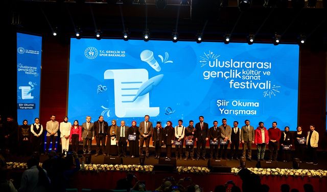 Uluslararası Gençlik Kültür ve Sanat Festivali Şiir Yarışması Sonuçlandı