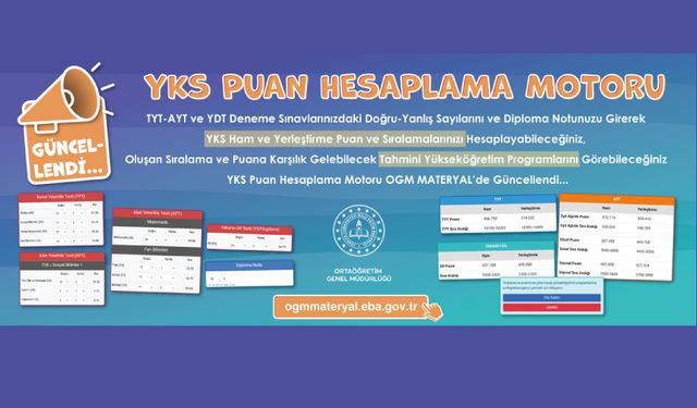 YKS Puan Hesaplama Motoru Güncellendi