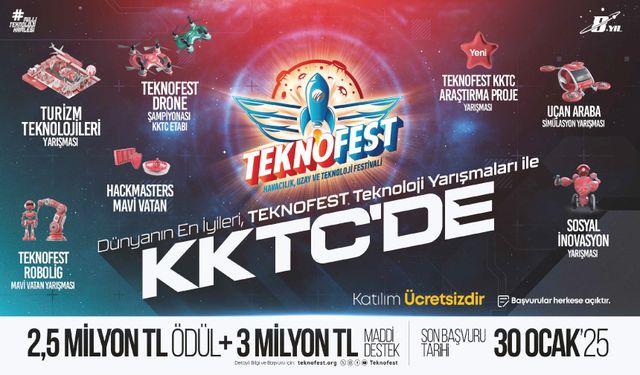 TEKNOFEST KKTC Teknoloji Yarışmaları Başvuruları Devam Ediyor!