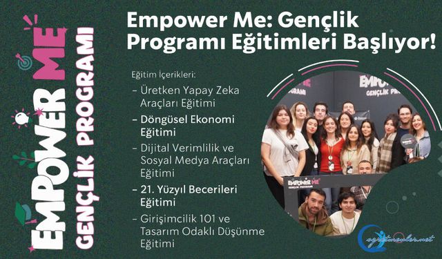 Empower Me: Gençlik Programı Eğitimleri Başlıyor!