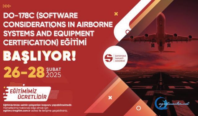 Software Considerations in Airborne Systems and Equipment Certification Eğitimi başlıyor!