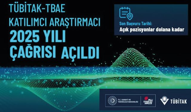 TÜBİTAK Temel Bilimler Araştırma Enstitüsü "Katılımcı Araştırmacı" 2025 yılı çağrısı açıldı!