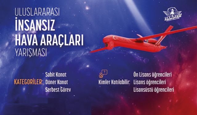 Uluslararası İnsansız Hava Araçları Yarışması'na başvurularınızı bekliyoruz!