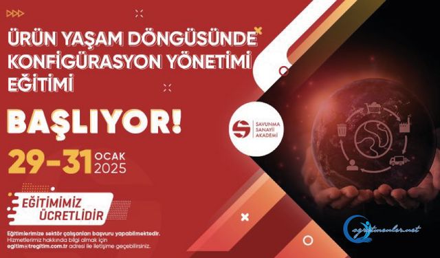 Ürün Yaşam Döngüsünde Konfigürasyon Yönetimi Eğitimi Başlıyor!