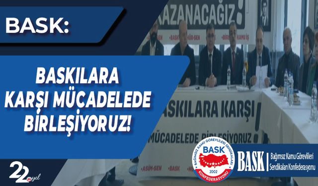 Sendikal haklara yönelik saldırılarına karşı ortak basın açıklaması