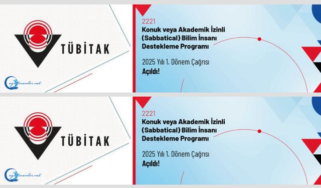 Konuk veya Akademik İzinli (Sabbatical) Bilim İnsanı Destekleme Programı 2025 Yılı 1. Dönem Çağrısı Açıldı!