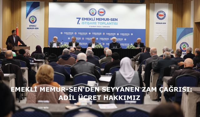 Emekli Memur-Sen'den Seyyanen Zam Çağrısı: Adil Ücret Hakkımız