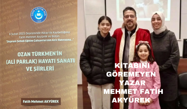 Kitabını göremeyen yazar Mehmet Fatih AKYÜREK