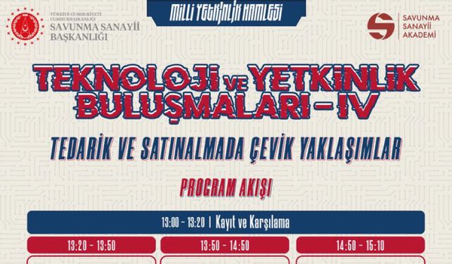 “Tedarik ve Satın Almada Çevik Yaklaşımlar” Program Akışı
