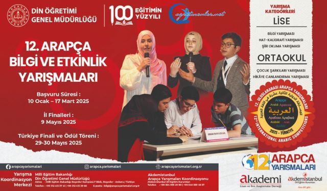 12. Arapça Bilgi ve Etkinlik Yarışmaları Ön Eleme Sonuçları Açıklandı