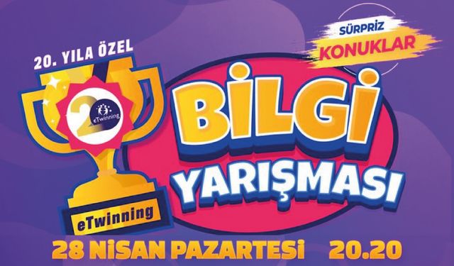 eTwinning'in 20. Yılına Özel Bilgi Yarışması!