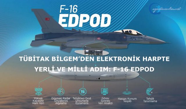 TÜBİTAK BİLGEM’den Elektronik Harpte Yerli ve Milli Adım: F-16 EDPOD