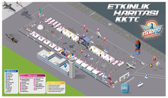 TEKNOFEST KKTC Etkinlik Haritası Yayınlandı!