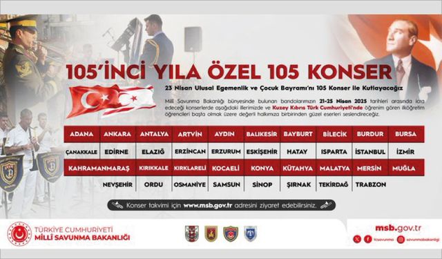23 Nisan'ı 105 konser ile kutlayacağız