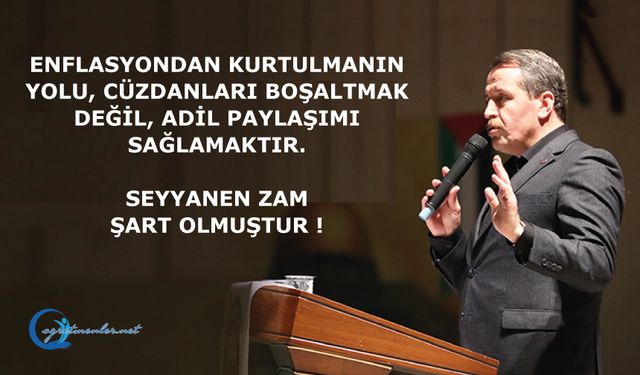 Enflasyondan kurtulmanın yolu, cüzdanları boşaltmak değil, adil paylaşımı sağlamaktır.