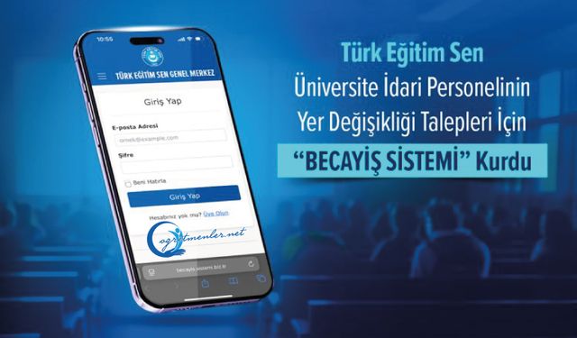 Türk Eğitim-Sen “becayiş sistemi” kurdu