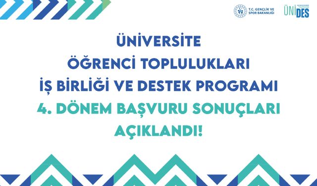 ÜNİDES 4. Dönem Başvuru Sonuçları Açıklandı!