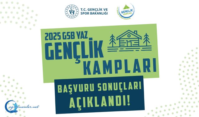 GSB Yaz Gençlik Kampları İlk 5 Dönem Başvuru Sonuçları Açıklandı!