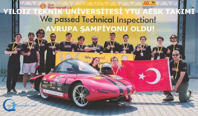 Yıldız Teknik Üniversitesi YTU AESK Takımı, “Autonomous Urban Concept” kategorisinde  Avrupa Şampiyonu oldu!