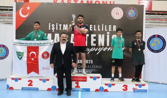 Metin Baykalı, Türkiye İşitme Engelliler Satranç Şampiyonası’nda Türkiye birincisi