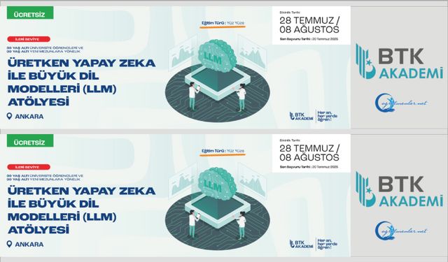 Ankara Üretken Yapay Zeka İle Büyük Dil Modelleri (LLM) Atölyesi