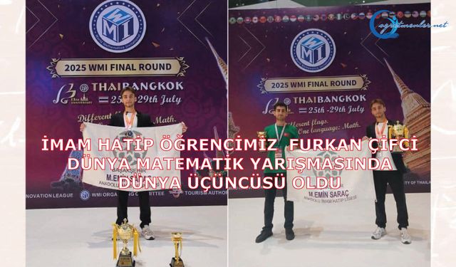 Furkan Çifci, Dünya Matematik Yarışmasında Dünya Üçüncüsü Oldu