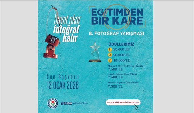 “Eğitimden Bir Kare” fotoğraf yarışmasında kadrajlar eğitime odaklanıyor.