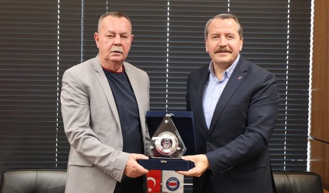 (UNASM) Genel Başkanı Slobodan Antovski, Genel Başkanımız Ali Yalçın'ı ziyaret etti