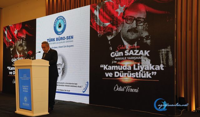 Şehit Bakan Gün Sazak “ Kamuda Liyakat Ve Dürüstlük” Makale Yarışması Ödül Töreni