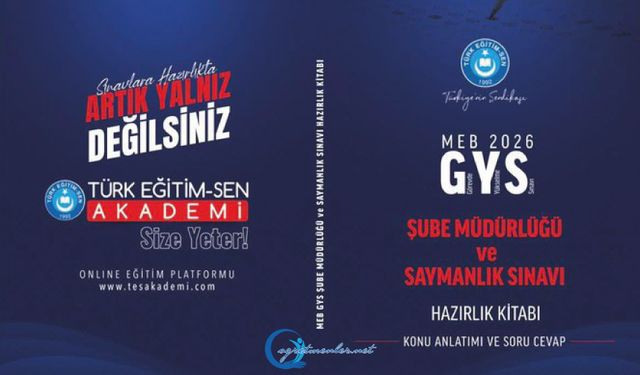 Görevde Yükselme Sınavı (Şube müdürlüğü) Hazırlık Kitabı hazırlandı