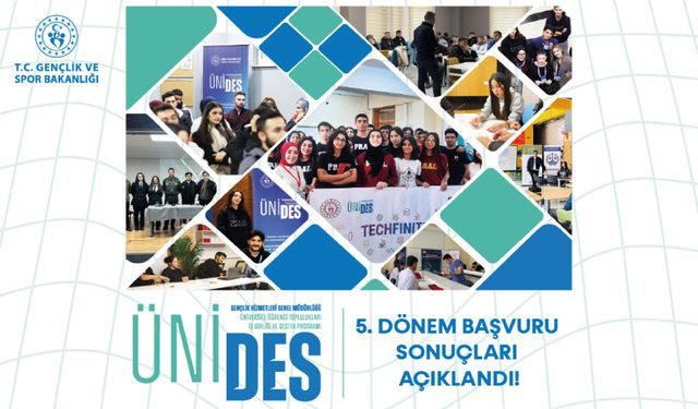 ÜNİDES 5. Dönem Başvuru Sonuçları Açıklandı!