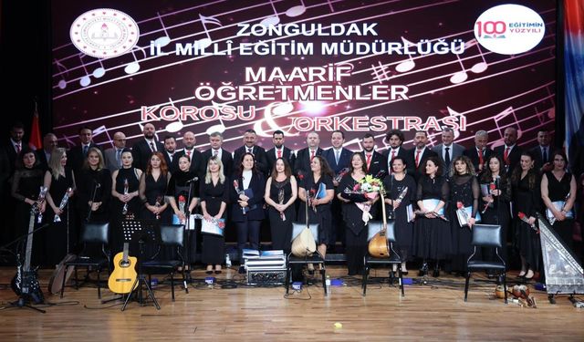 Zonguldak'taki Öğretmenler Korosu, Türkiye Yüzyılı Maarif Modeli'ne Eserleriyle Katkı Sağlıyor