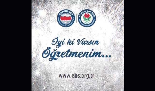 İyi ki varsın öğretmenim.