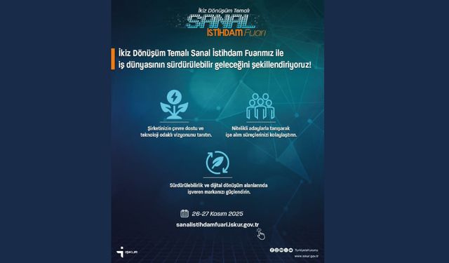 İkiz Dönüşüm Temalı Sanal İstihdam Fuarı Başlıyor