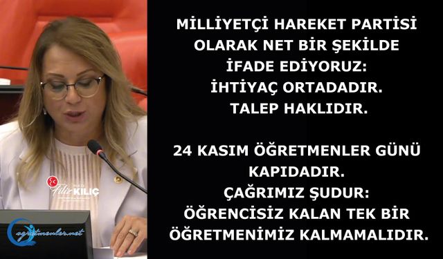 Öğrencisiz kalan tek bir öğretmenimiz kalmamalıdır