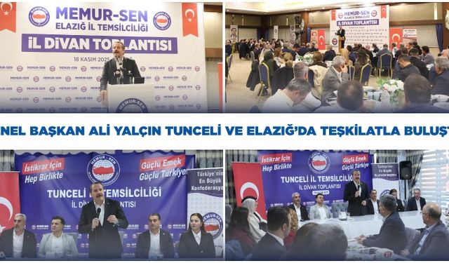 Genel Başkan Yalçın, Tunceli ve Elazığ’da Teşkilatla Buluştu