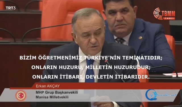 Bizim öğretmenimiz Türkiye'nin teminatıdır